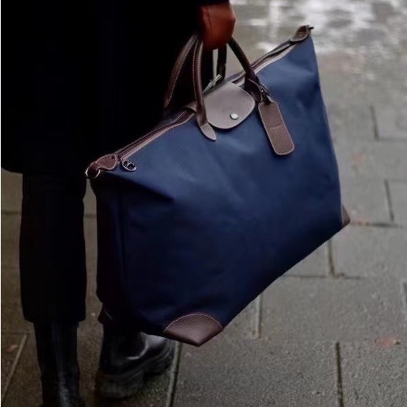 Longchamp Bags Longchamp Boxford Large Duffle Bag Navy Poshmark